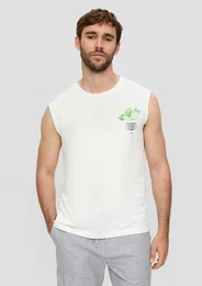 Shirttop Tanktop mit Frontprint Artwork