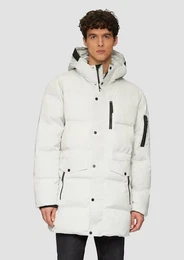 Allwetterjacke Wasserabweisender Puffermantel mit Zip-Details Tape