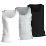 BOSS Unterhemd Classic Tank Top 3P (Packung, 3-St) grau/schwarz/weiß