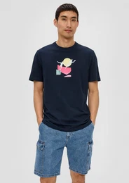 Kurzarmshirt T-Shirt mit Frontprint