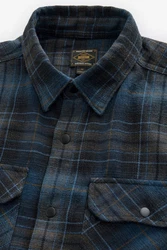 Next Langarmhemd Westernhemd Blau/Hellblau