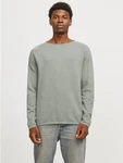Jack & Jones Rundhalspullover JJEHILL KNIT CREW NECK NOOS Dunkelgrün/Grün/Hellgrün/Khaki