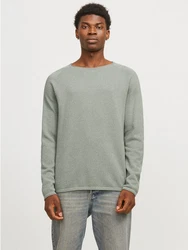 Jack & Jones Rundhalspullover JJEHILL KNIT CREW NECK NOOS Dunkelgrün/Grün/Hellgrün/Khaki