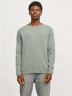 Jack & Jones Rundhalspullover JJEHILL KNIT CREW NECK NOOS Dunkelgrün/Grün/Hellgrün/Khaki Jack & Jones Rundhalspullover JJEHILL KNIT CREW NECK NOOS Dunkelgrün/Grün/Hellgrün/Khaki
