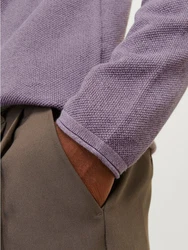 Jack & Jones Rundhalspullover JJEHILL KNIT CREW NECK NOOS lila