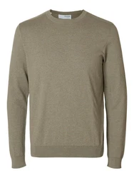SELECTED HOMME Rundhalspullover Berg 