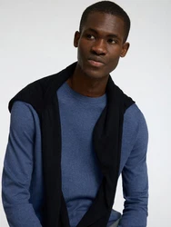 SELECTED HOMME Rundhalspullover Berg 