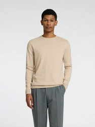 SELECTED HOMME Rundhalspullover Berg Orange/Beige/Khaki