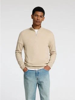 SELECTED HOMME Rundhalspullover Berg 