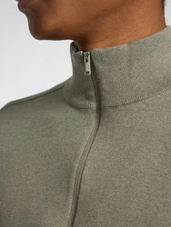 SELECTED HOMME Rundhalspullover Berg Khaki