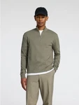 SELECTED HOMME Rundhalspullover Berg Khaki