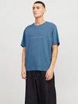 JACK & JONES T-Shirt JJEstar Blau/Hellblau
