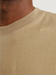 JACK & JONES T-Shirt JJEBradley Khaki/Beige/Braun