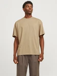 JACK & JONES T-Shirt JJEBradley Khaki/Beige/Braun