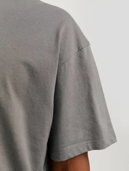 JACK & JONES T-Shirt JJEBradley Dunkelgrau/Hellgrau/Grau