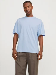 JACK & JONES T-Shirt JJEBradley Hellblau/Blau/Grau