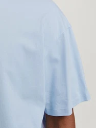 JACK & JONES T-Shirt JJEBradley Hellblau/Blau/Grau