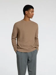 Rundhalspullover SLHDANE LS KNIT STRUCTURE CREW NECK NOOS