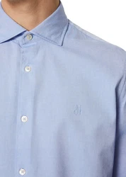 Marc O'Polo Langarmhemd Blau/Hellblau