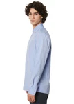 Marc O'Polo Langarmhemd Blau/Hellblau