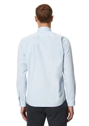 Marc O'Polo Langarmhemd Hellblau/Blau