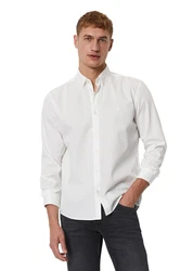 Marc O'Polo Langarmhemd Weiß/Creme