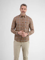 LERROS Karohemd Rot/Braun