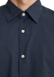 Marc O'Polo Langarmhemd aus Bio-Baumwolle Blau/Dunkelblau/Hellblau