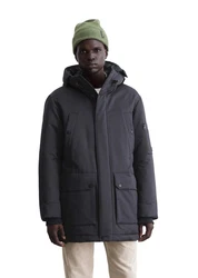Marc O'Polo Outdoorjacke aus Micro-Canvas Dunkelgrau/Schwarz/Grau/Dunkelblau