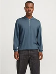 JACK & JONES Pullover JJEEmil Grau/Dunkelblau/Blau/Hellblau