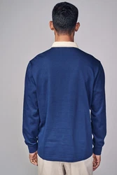 Next Rugbyshirt  Blau/Dunkelblau/Hellblau