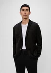 s.Oliver BLACK LABEL Sakko JOGG aus Stretch-Jersey Schwarz/Dunkelgrau