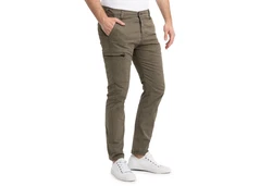 SUBLEVEL Chinohose Herren Jeans Sweatpant Flexibel Bequem Khaki