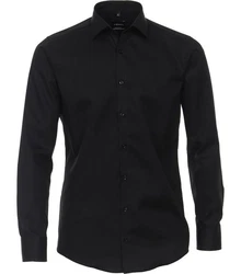 VENTI Blusenshirt Kent Modern Fit NOS V0232A Schwarz