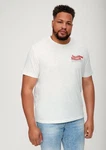 s.Oliver Kurzarmshirt T-Shirt Weiß/Schwarz/Creme