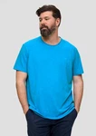 s.Oliver Kurzarmshirt T-Shirt mit Logo-Print Türkis/Hellblau/Blau