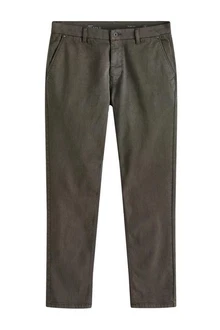 Next Chinohose Slim Fit Motionflex Khaki/Dunkelgrün