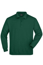 Sweatshirt Klassischer Herren Sweat mit gestricktem Polokragen JN041 angenehme innen angeraute Sweat-Qualitt
