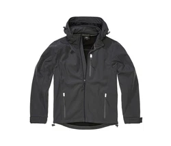Brandit Softshelljacket Hurricane Grau/Dunkelgrau/Schwarz