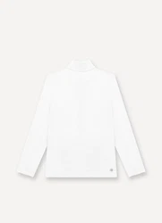 Colmar Strickfleece-Pullover Ski-Fleeceshirt mit Stretch Weiß/Schwarz/Dunkelblau