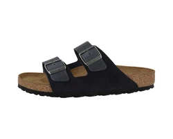 Birkenstock Arizona Leder Mix Herren Sandale Schwarz/Dunkelblau