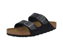 Birkenstock Arizona Leder Mix Herren Sandale Schwarz/Dunkelblau