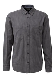 s.Oliver Langarmhemd Dunkelblau/Schwarz/Grau/Blau