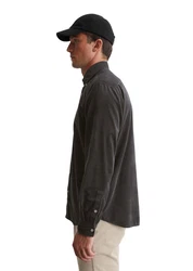 Marc O'Polo Langarmhemd mit Button-Down-Kragen Dunkelgrau/Hellblau/Hellgrau/Schwarz/Grau/Dunkelgrün/Khaki