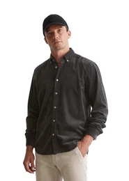 Langarmhemd mit Button-Down-Kragen