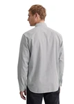Marc O'Polo Langarmhemd Grau/Hellgrau/Khaki