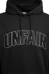 Unfair Athletics Hoodie Curved 3D Embroidery Schwarz/Dunkelgrau/Rot/Grau
