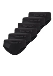 Camano Slip Herren Slips 6er Pack Gelb/Schwarz/Dunkelrot/Rosa/Dunkelgrau