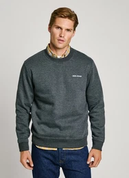 Sweatshirt DAMIAN CREW mit Schrift-Detail auf dem Rcken