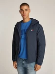 Tommy Jeans Jacke TJM LT POLY JACKET EXT mit Logostickerei Hellblau/Dunkelblau/Blau